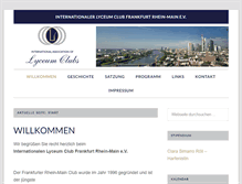 Tablet Screenshot of lyceumclubrheinmain.de